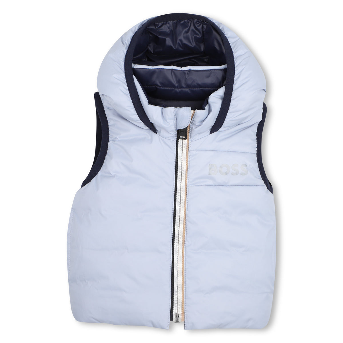 Infant Boys Blue Reversible Gilet