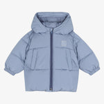 Boss Infant Boys Blue Puffer Jacket - front view