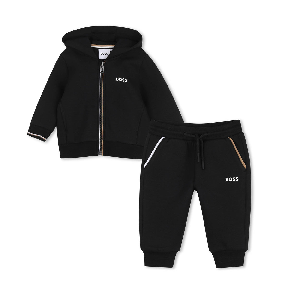 Infant Boys Black Tracksuit Set