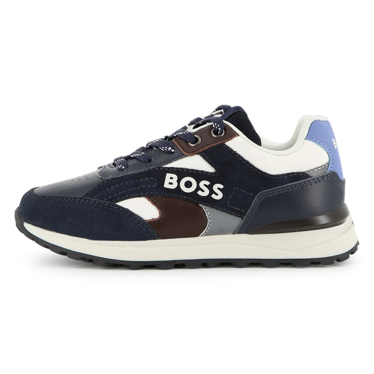 Boys Navy Colourblock Trainers