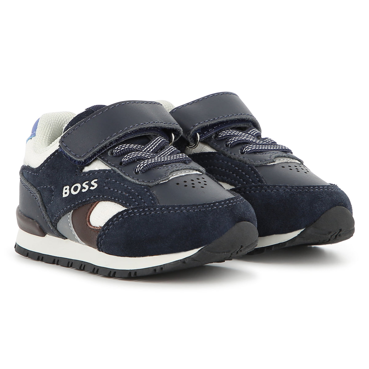 Infant Boys Navy Colourblock Trainers