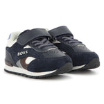 Infant Boys Navy Colourblock Trainers
