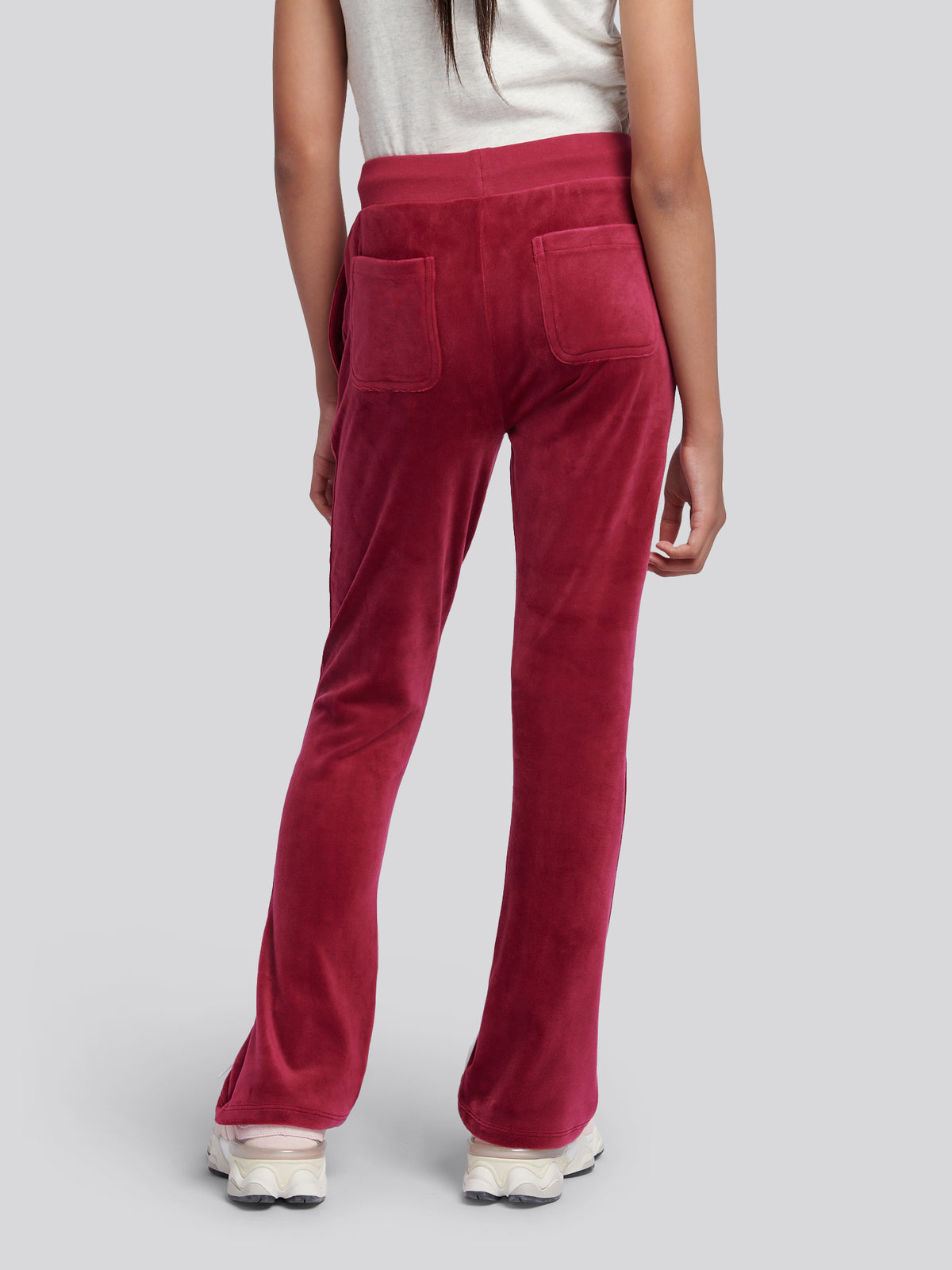 Diamonte Bootleg Jogger- Red Plum