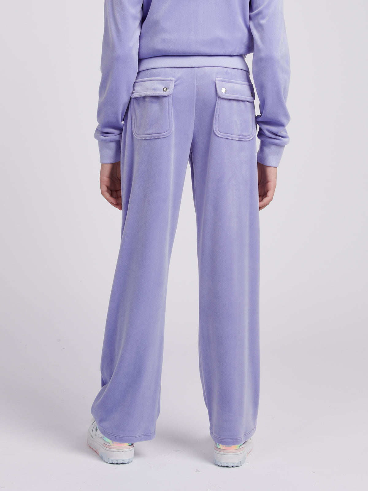 Lilac Diamonte Wide Leg Jogger