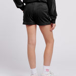 Black Diamonte Velour Short