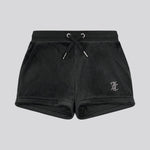 Black Diamonte Velour Short