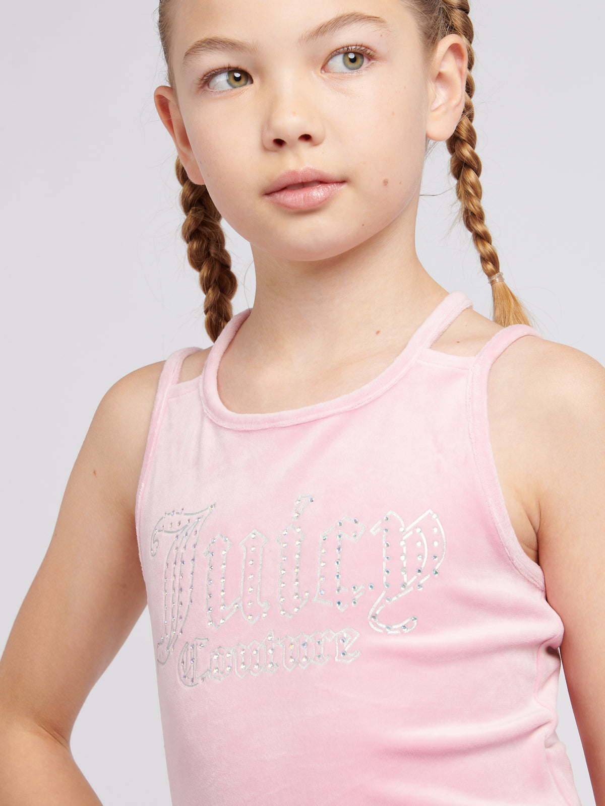 Velour Vest and Runner Short