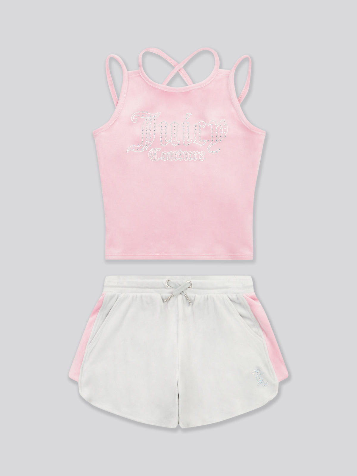 Velour Vest and Runner Short