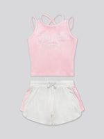 Velour Vest and Runner Short