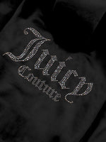 Black Diamonte Velour Tracksuit