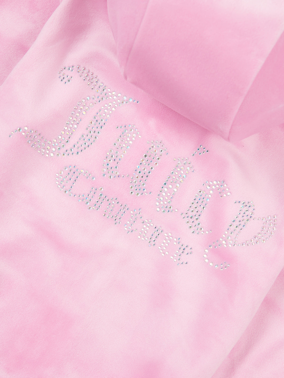 Pink Diamonte Velour Tracksuit