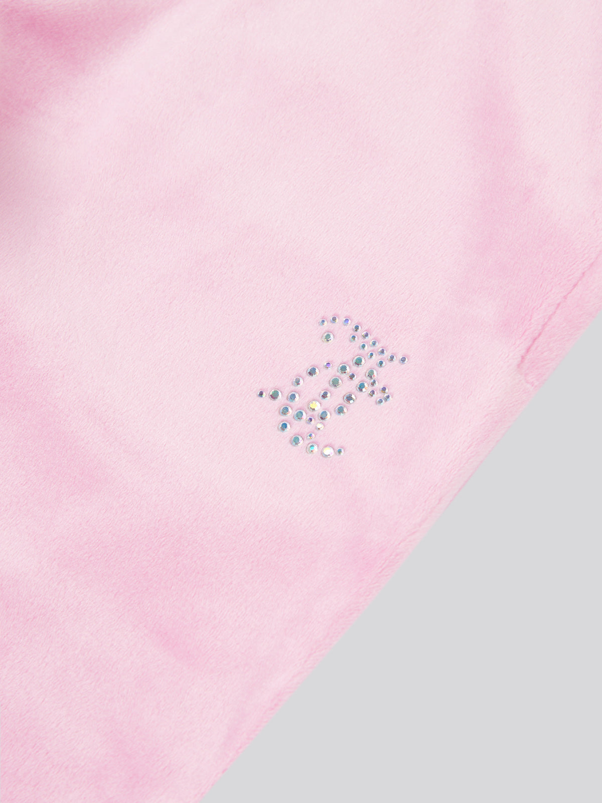 Pink Diamonte Velour Tracksuit