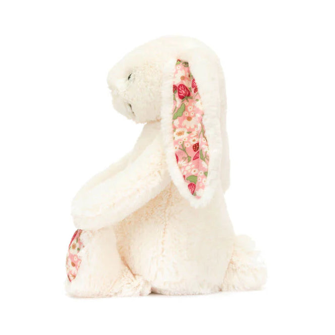 Jellycat Blossom Cream Bunny ‘Berry’ Little - back view