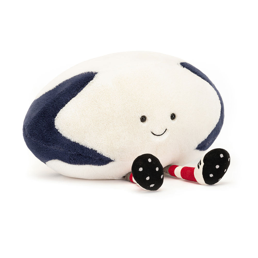 Jellycat Amuseables Sports Rugby Ball - front view
