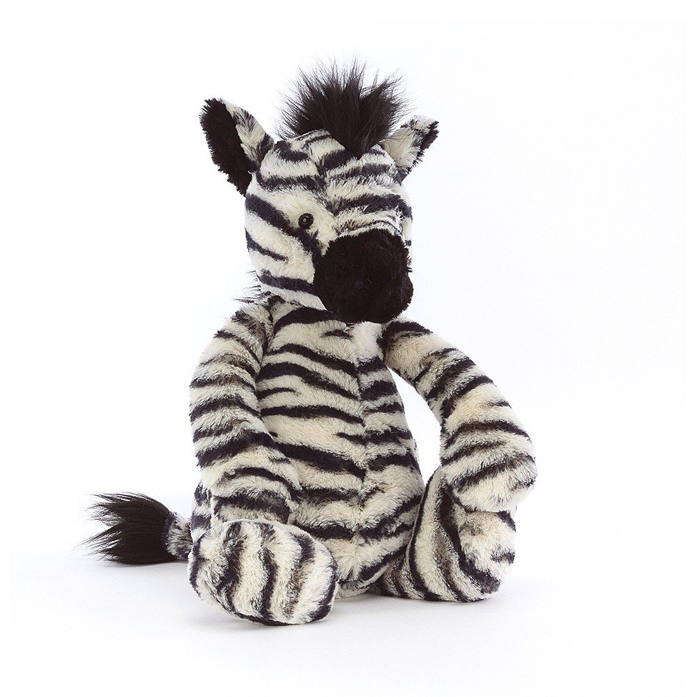 Jellycat Bashful Zebra (Medium) - front view