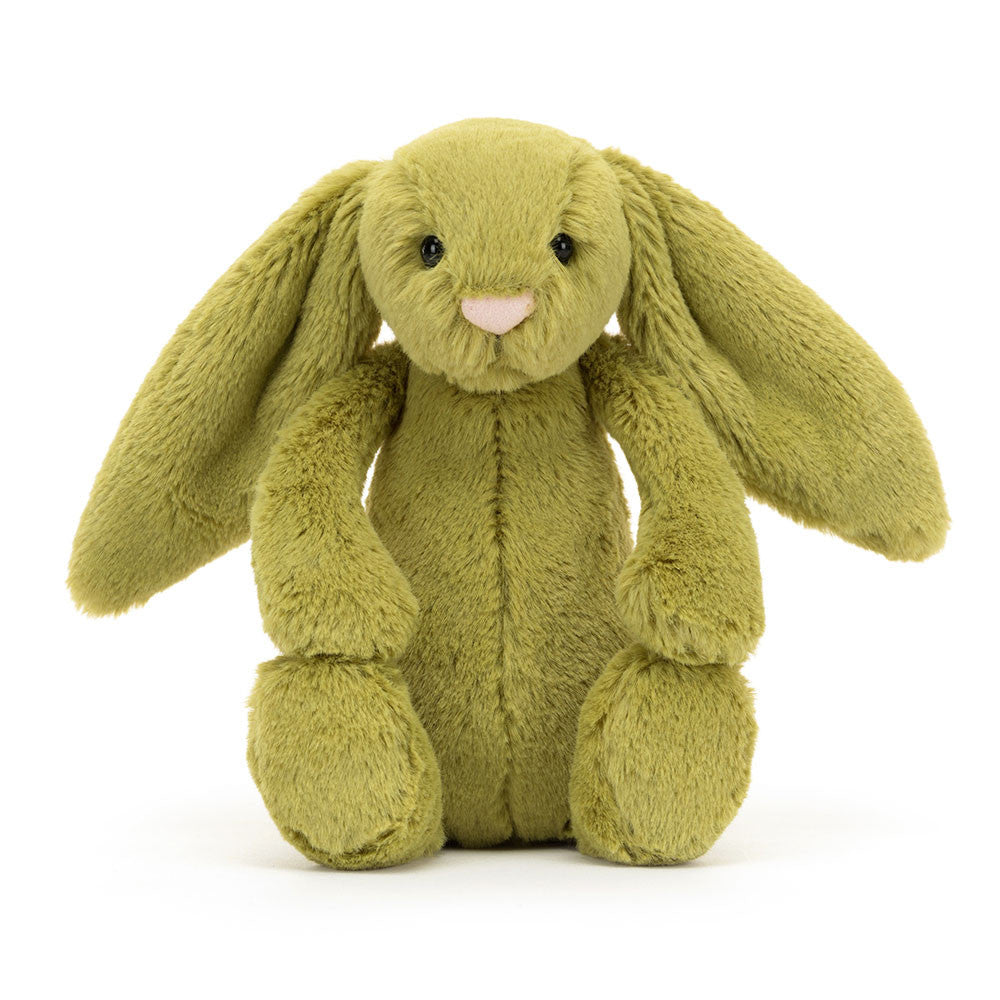 Jellycat Bashful Moss Bunny Little (Small) - front view