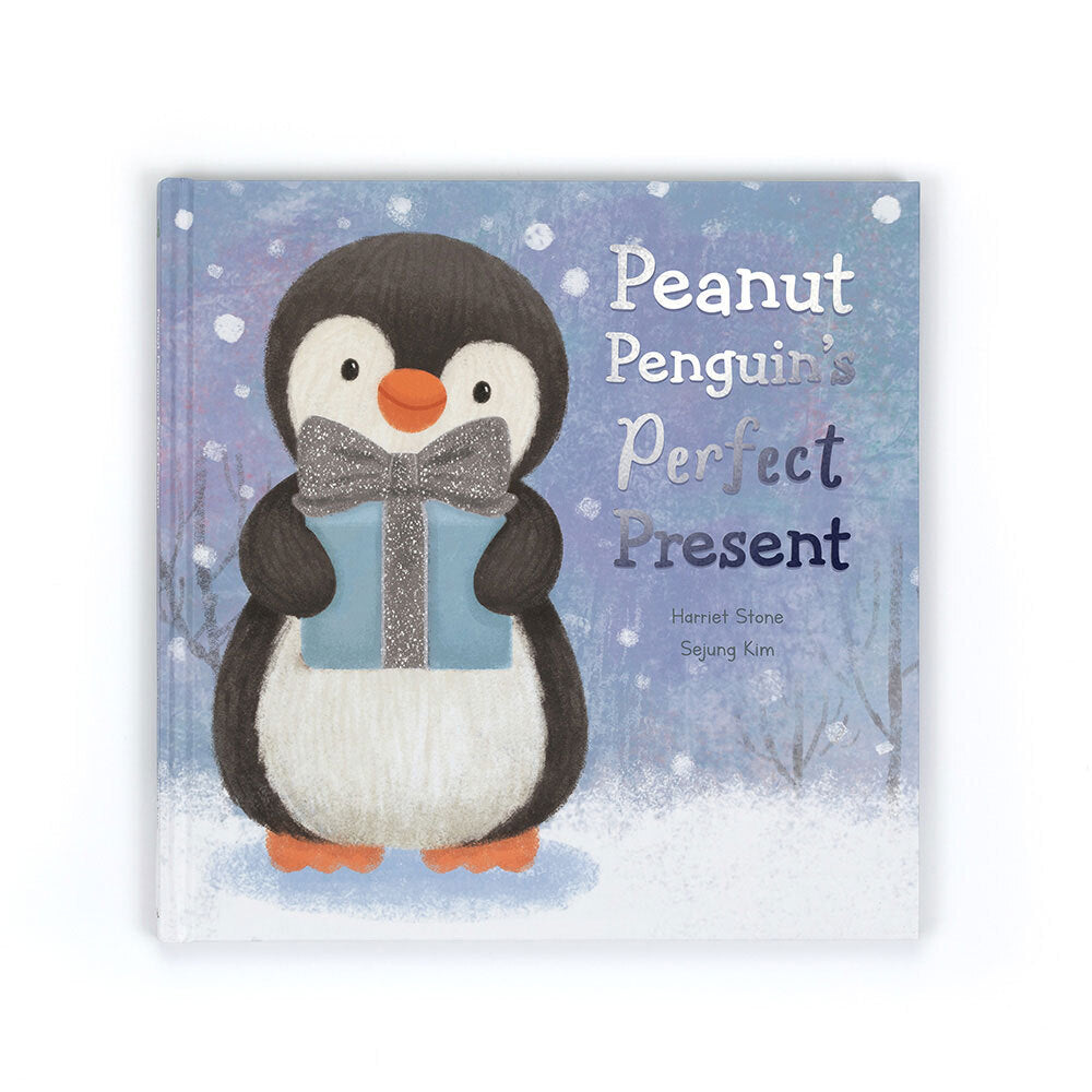 Jellycat Peanut Penguin’s Perfect Present Book - front cover