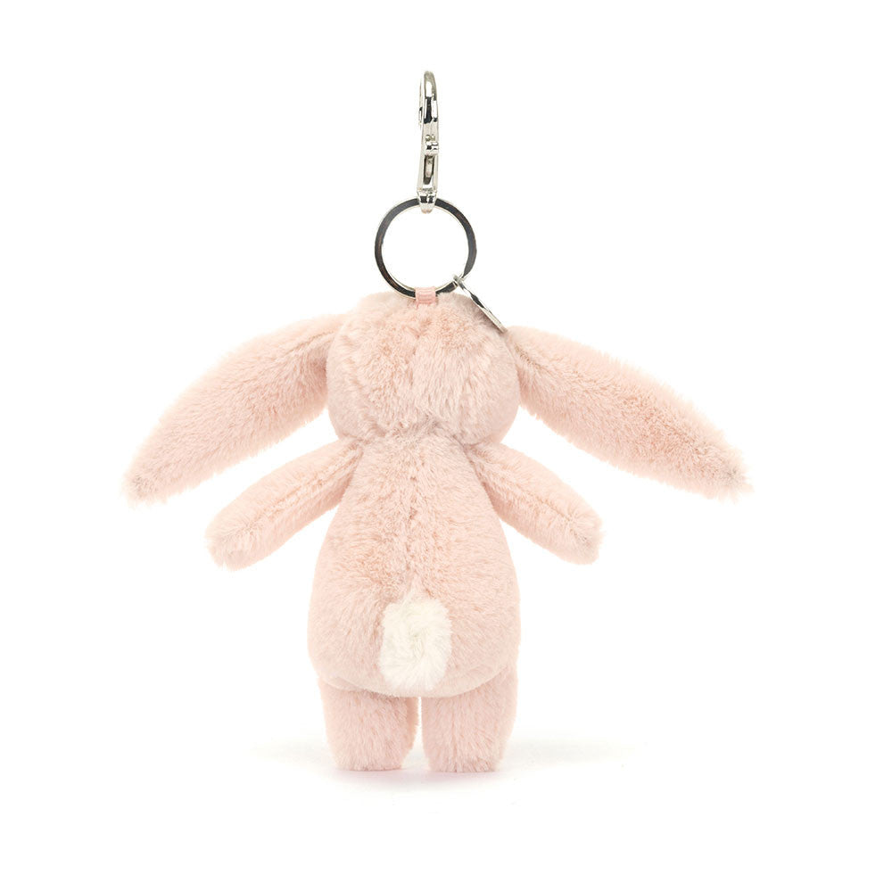 Jellycat Blossom Blush Bunny Bag Charm - front view