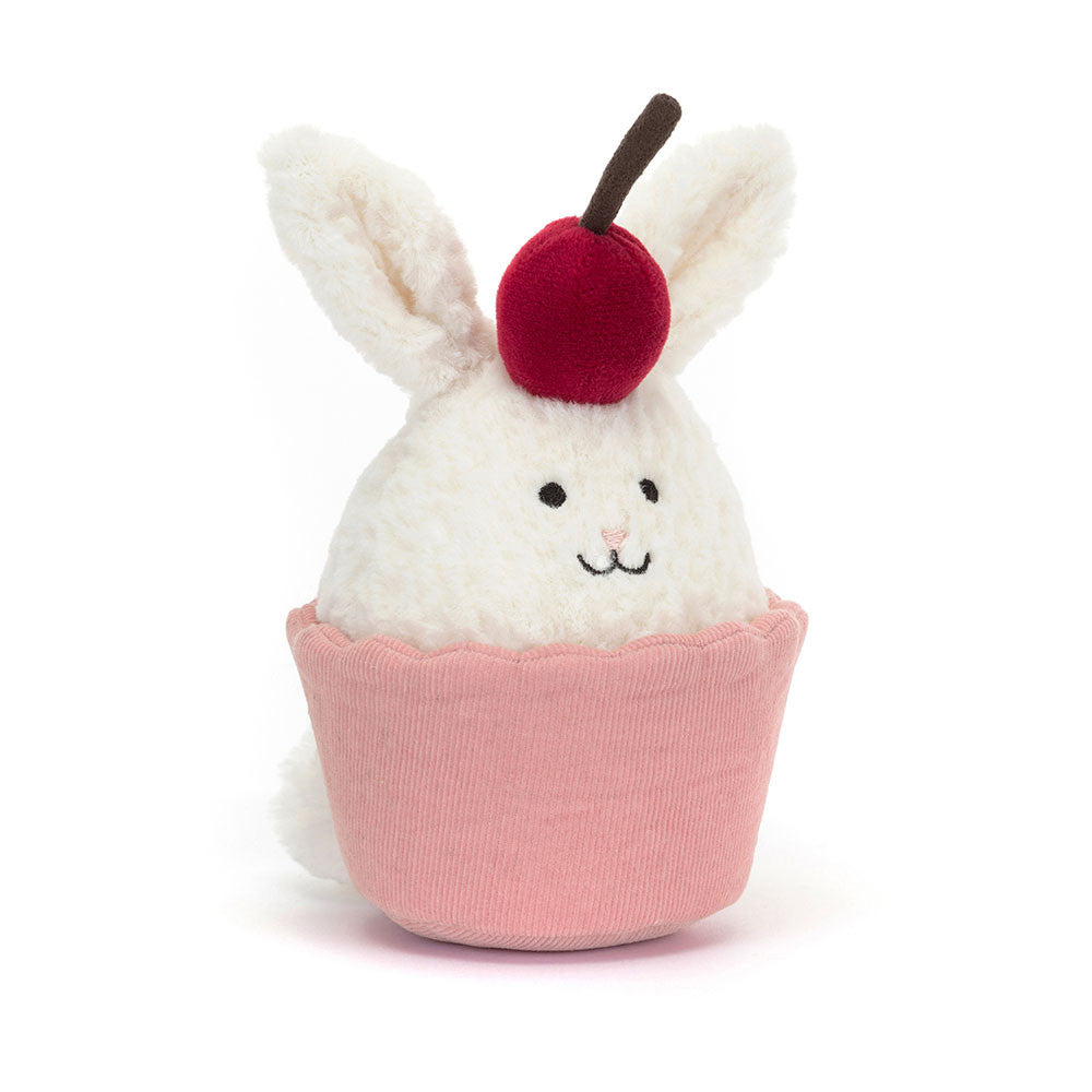 Jellycat Dainty Dessert Bunny Cupcake - front view