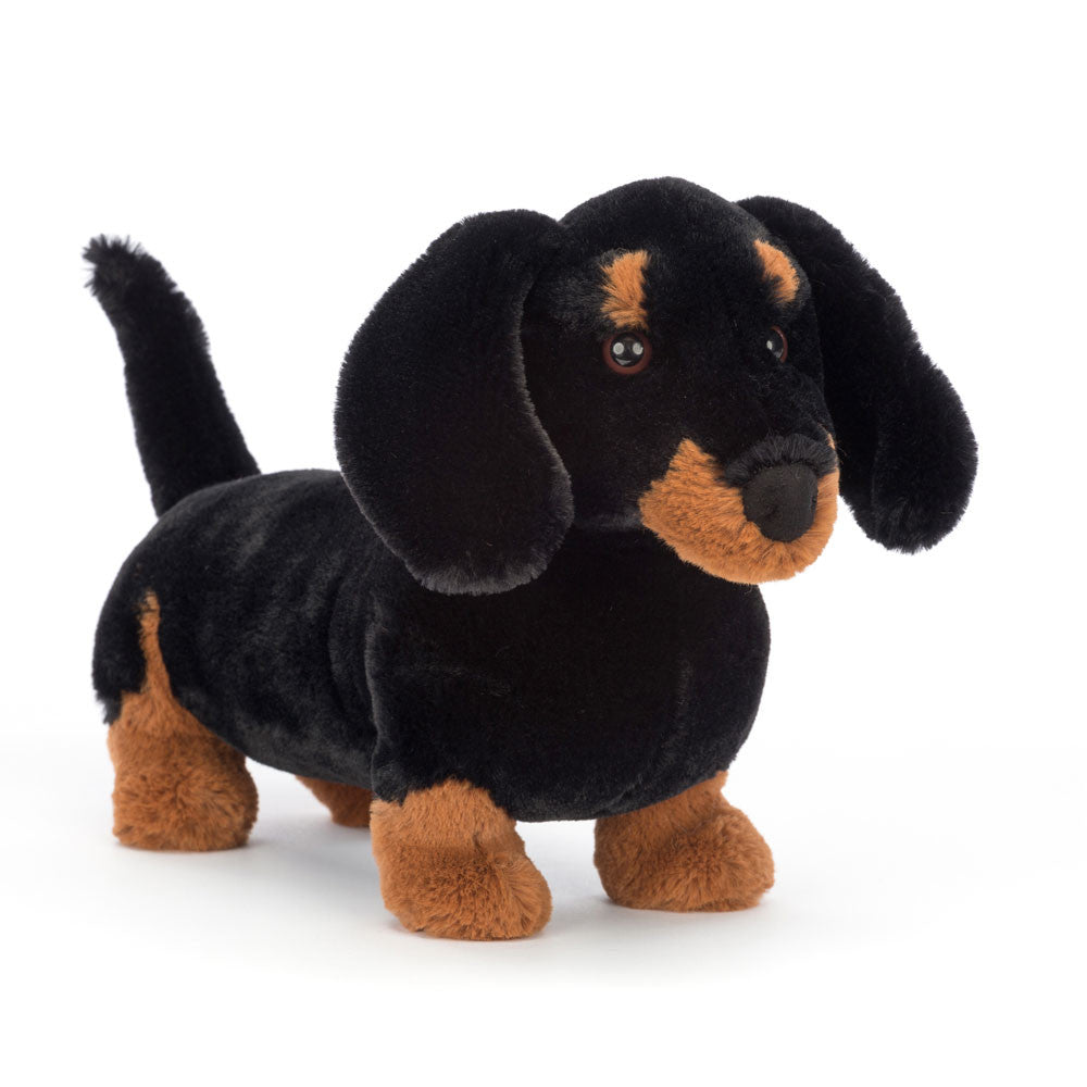 Jellycat Freddie Sausage Dog - front view