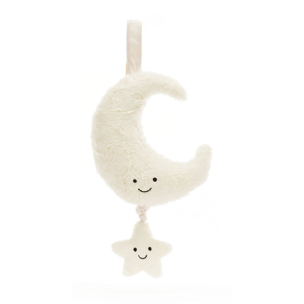 Jellycat Amuseables Moon Musical Pull - front view