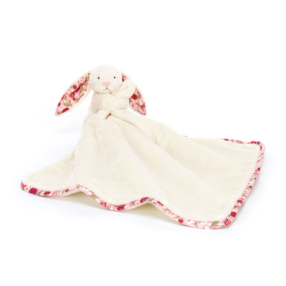 Jellycat Blossom Cream Bunny 'Berry' Soother - front view