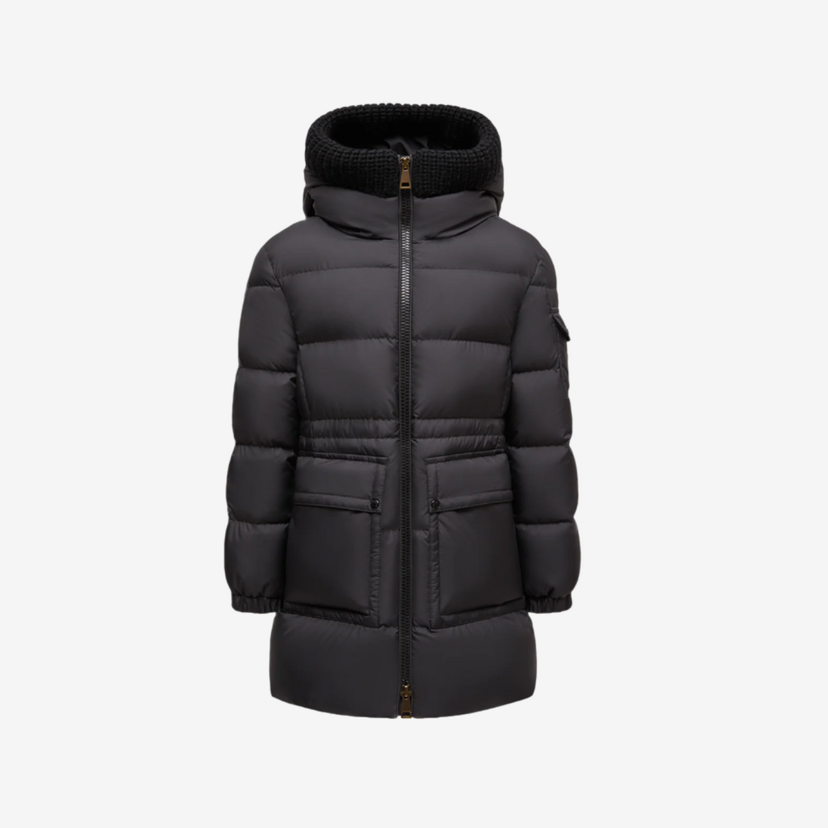 Moncler Enfant Girls Black Irma Long Parka | Casa Childrenswear