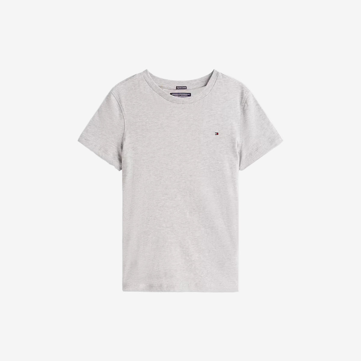 Tommy Hilfiger Boys Grey Cotton Flag Logo T-Shirt | Casa Childrenswear