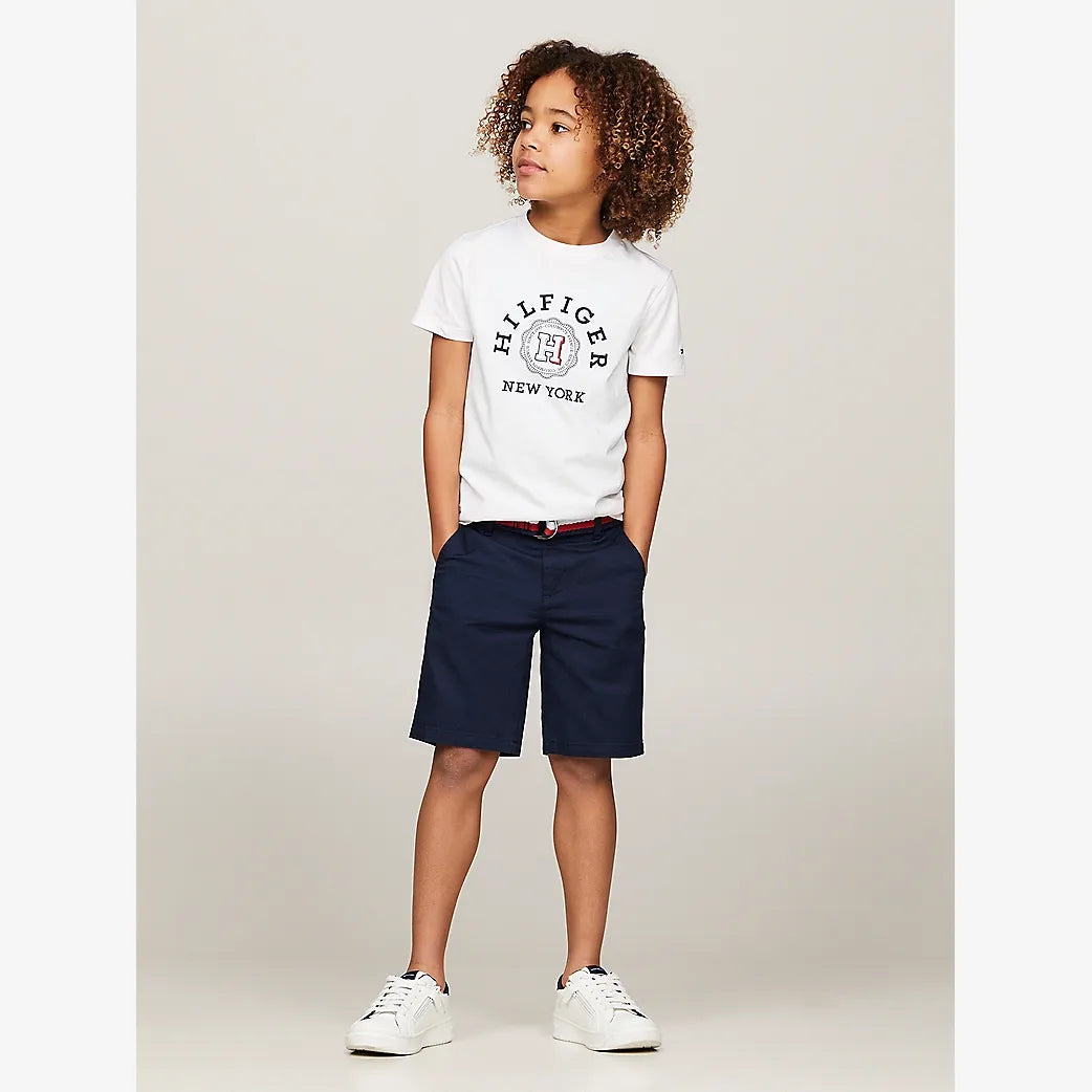 Tommy Hilfiger Woven Desert Sky Belted Shorts | Casa Childrenswear