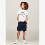 Tommy Hilfiger Woven Desert Sky Belted Shorts | Casa Childrenswear