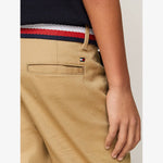 Tommy Hilfiger Woven Khaki Belted Shorts | Casa Childrenswear