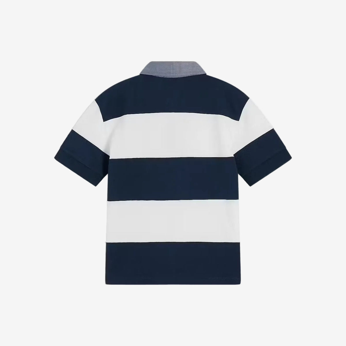 Boys Blue Striped Polo