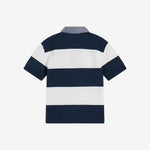 Boys Blue Striped Polo