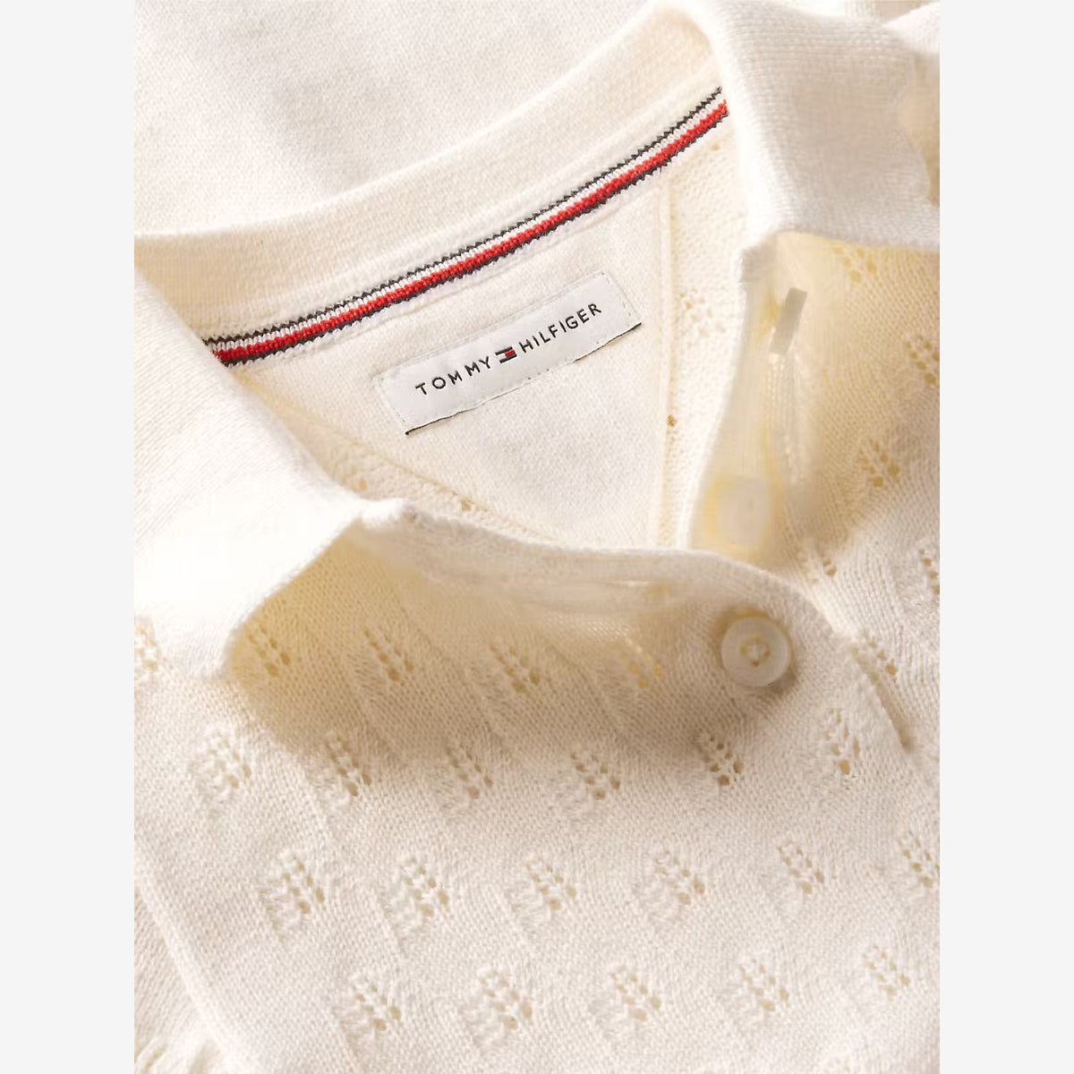 Baby Girls Ivory Cable Dress