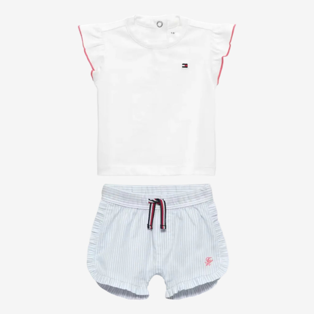 Tommy Hilfiger Baby Girls Short & T-Shirt Set | Casa Childrenswear
