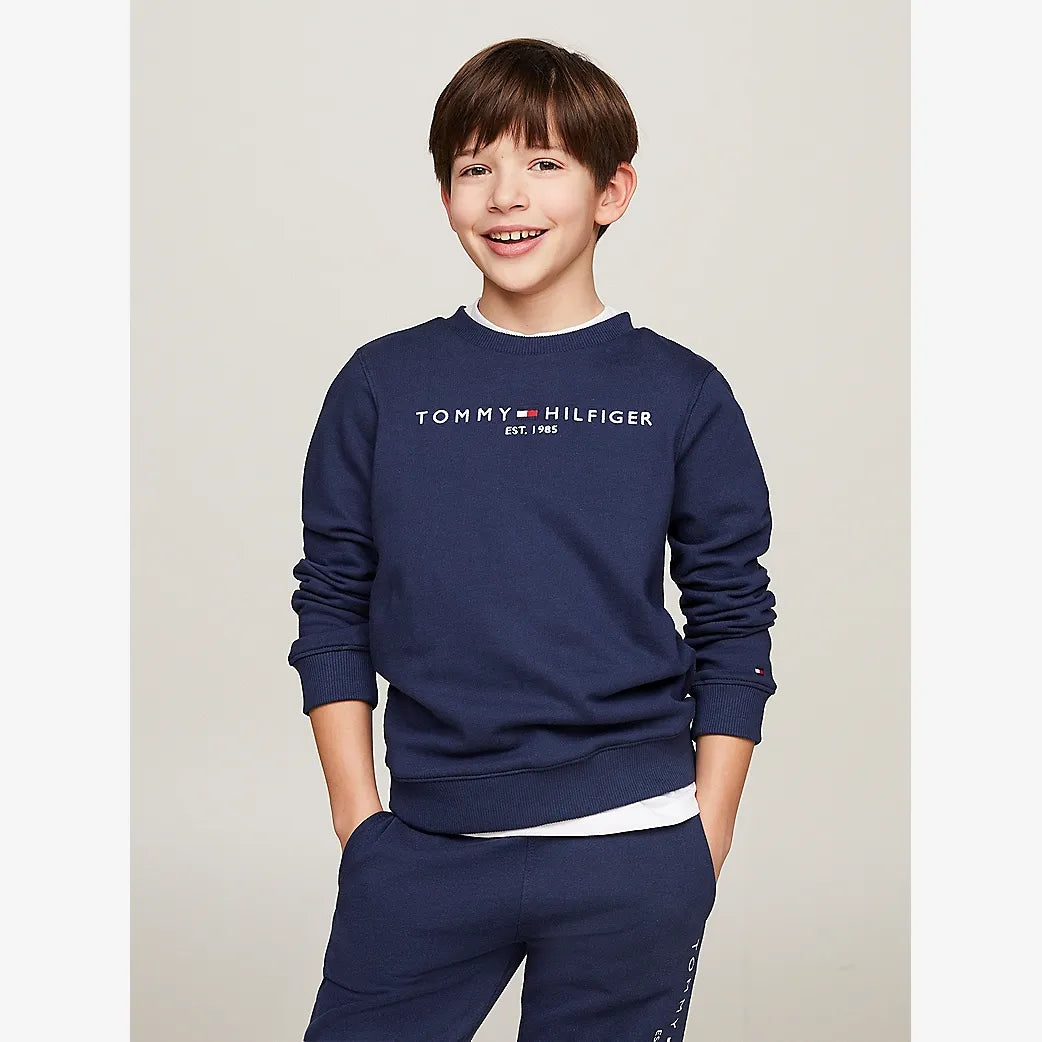 Tommy Hilfiger Essential Navy Sweatshirt | Casa Childrenswear