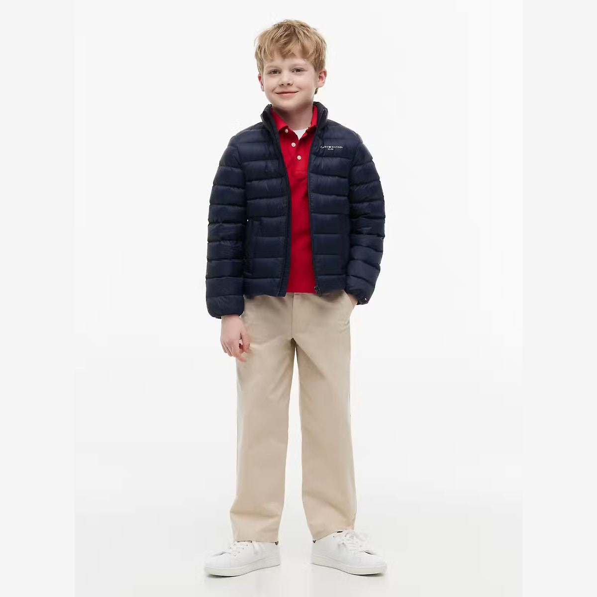 Boys Navy Light Down Jacket