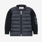 Moncler Enfant Baby Boys Navy Padded Cardigan | Casa Childrenswear