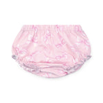 A Dee Opal Bow Print Pink Cotton Dress | Casa Childrenswear