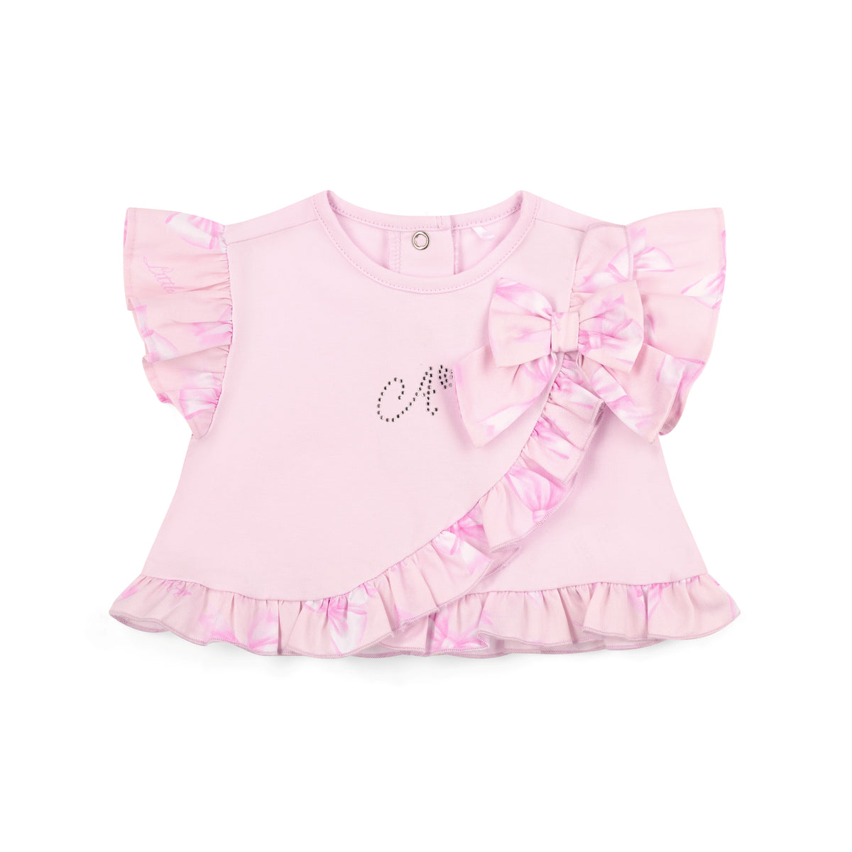A Dee Ocean Bow Print Jam Pant Set | Casa Childrenswear