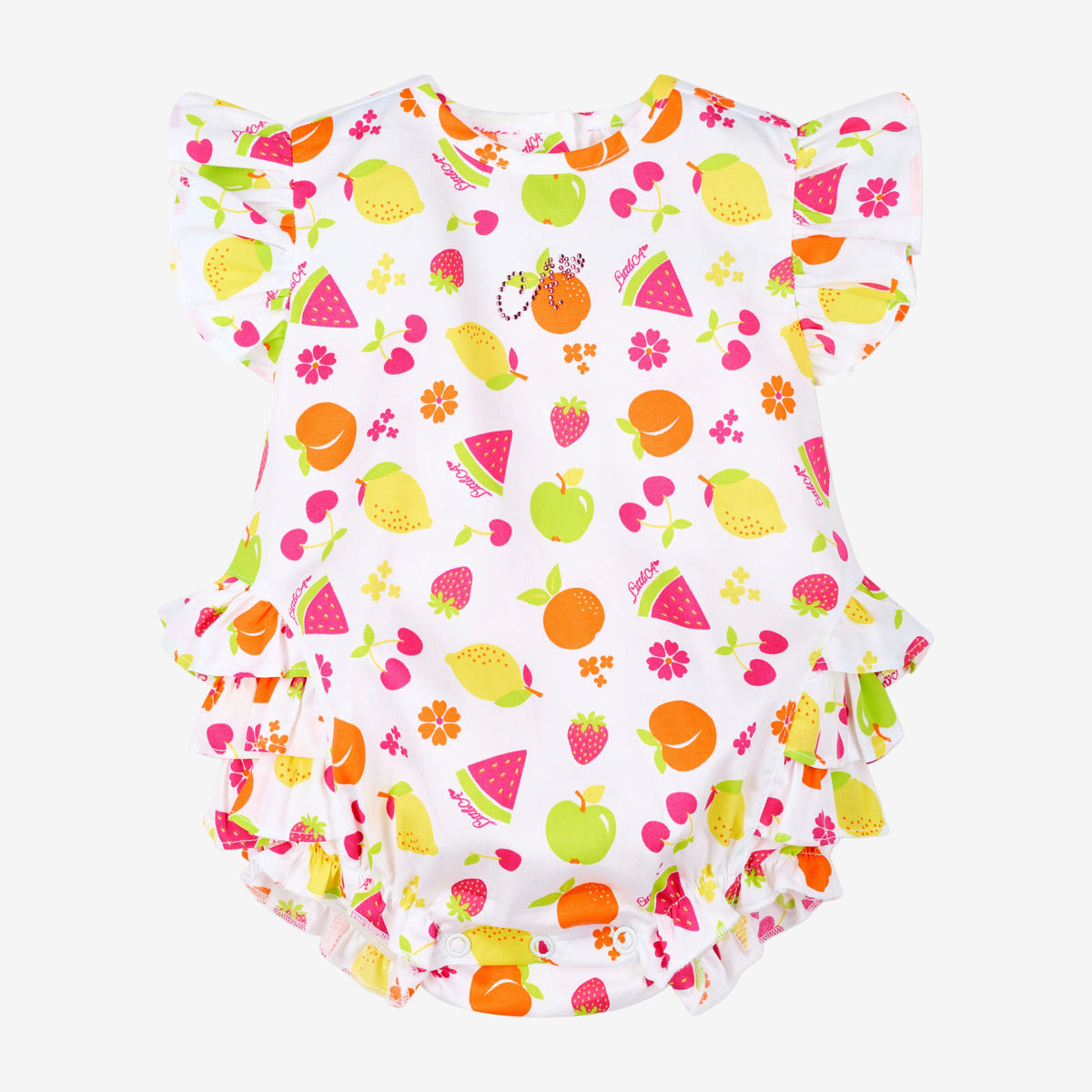 A Dee Paloma Fruit Print Romper | Casa Childrenswear