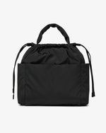 Luna Black Drawstring Tote