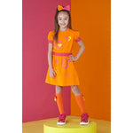 A Dee Millie Orange Tape Sweat Dress | Casa Childrenswear