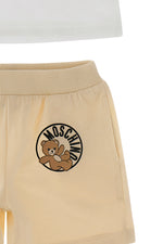 Moschino Baby Boys Cloud & Beige Cotton Short Set | Casa Childrenswear