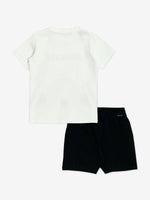 Moncler Enfant Boys White & Navy Short Set | Casa Childrenswear