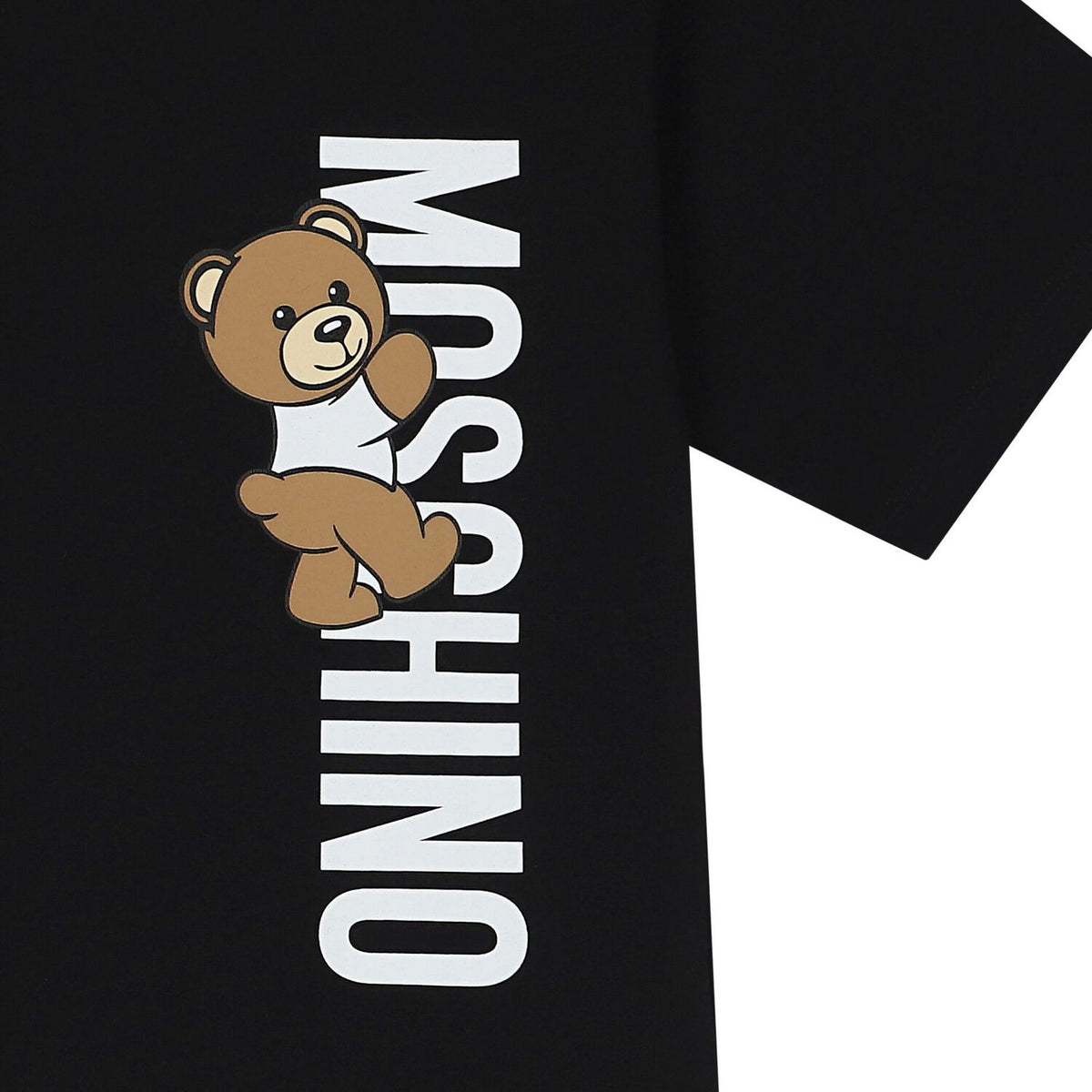 Moschino Girl Black Maxi T-Shirt | Casa Childrenswear