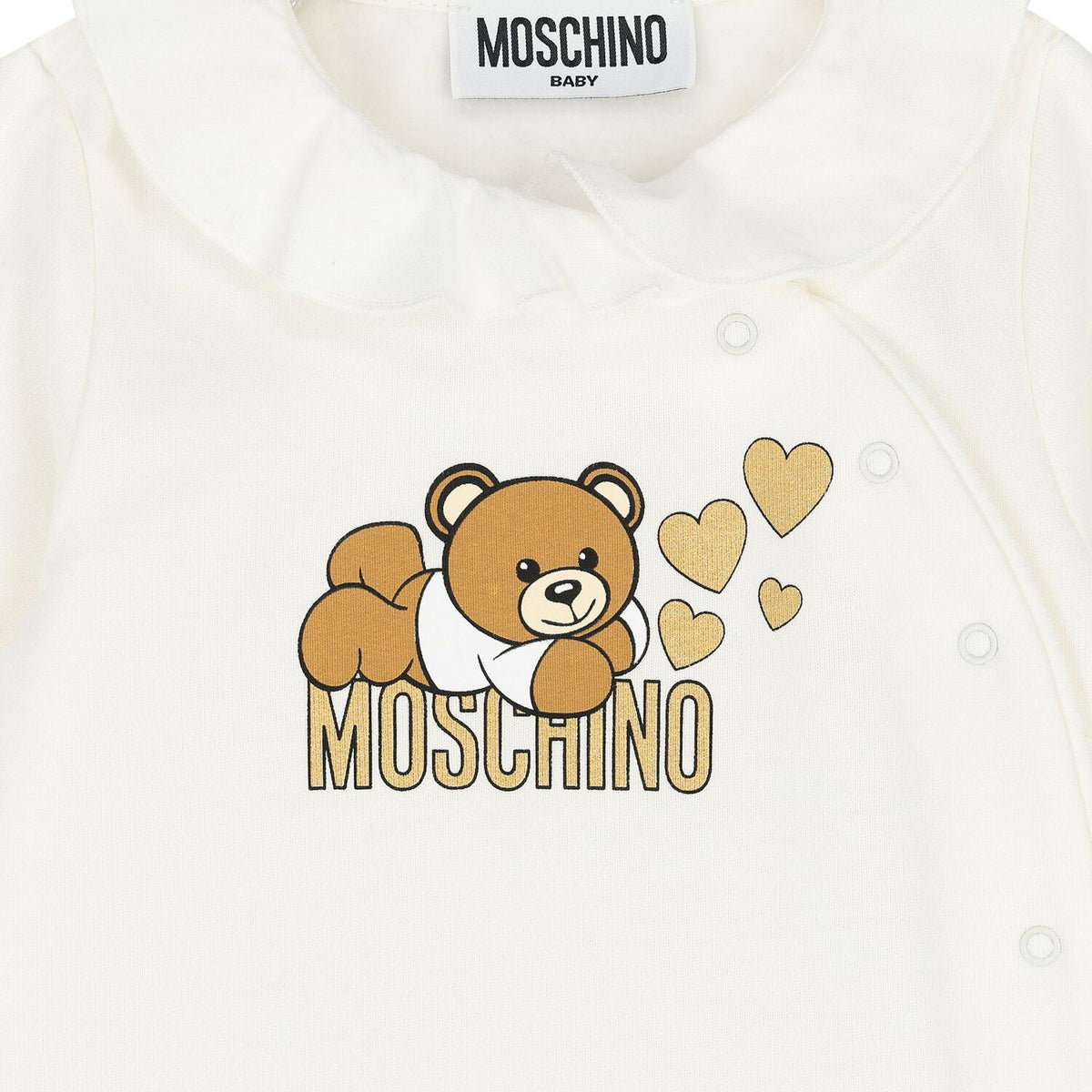 Moschino Baby Girls Cloud Teddy Babygrow | Casa Childrenswear