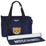 Baby Blue Teddy Logo Changing Bag