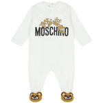 Moschino Baby White Teddy Babygrow | Casa Childrenswear
