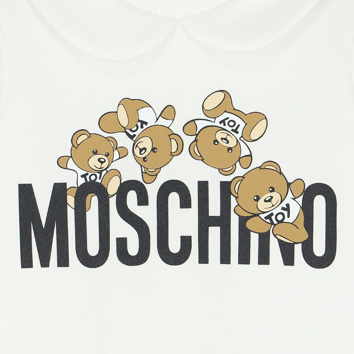 Moschino Baby White Teddy Babygrow | Casa Childrenswear